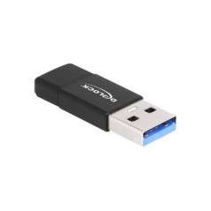DeLOCK USB 3.2 Gen 2 USB-C Adapter - High-Speed Black Adapter for Seamless Connectivity (4043619600014)